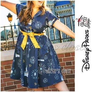 NWOT Disney Parks Walt Disney World 50th Anniversary Celebration Dress Sz Medium